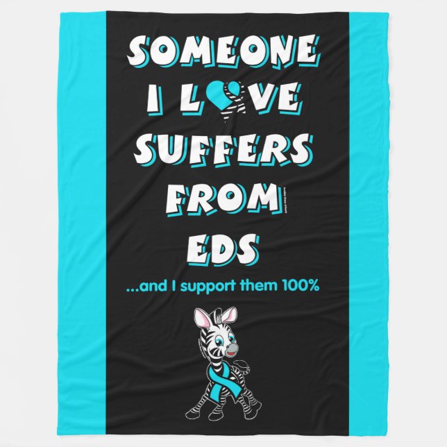 Cobertor De Velo Alguém Que Eu Amo...EDS Fleece Blanket (Frente)
