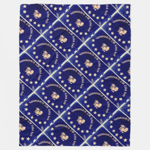 Cobertor De Velo Algum destino mas submissão - azul de St Augustine