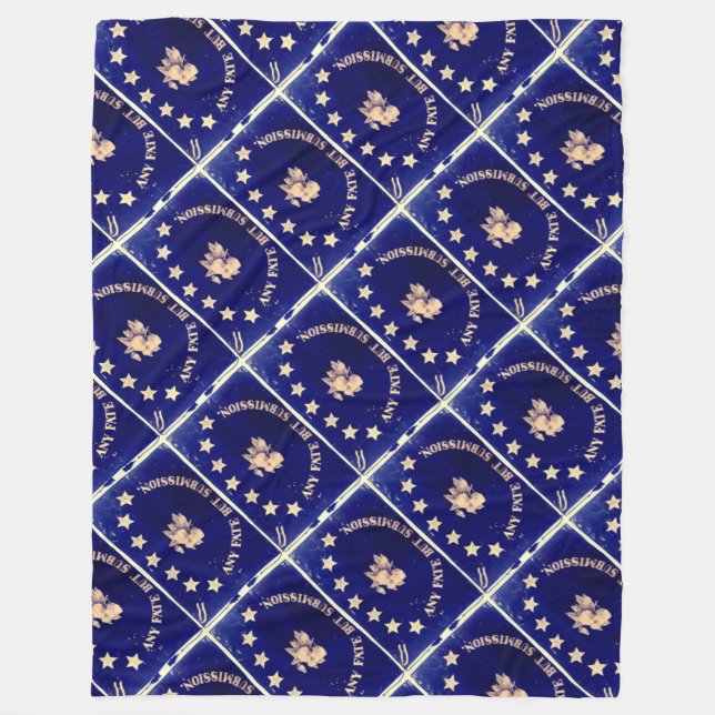 Cobertor De Velo Algum destino mas submissão - azul de St Augustine (Frente)