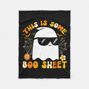 Cobertor De Velo Algum Folheto de Boas Folhas de Halloween Ghost En
