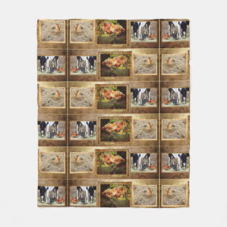 Cobertor De Velo Algumas galinhas e uma cobertura de cavalo