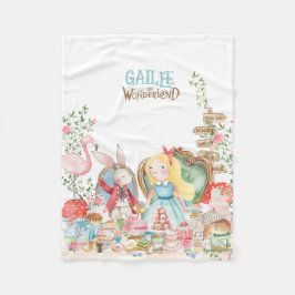 Cobertor De Velo Alice Adventures em Woderland Birthday Tea Party