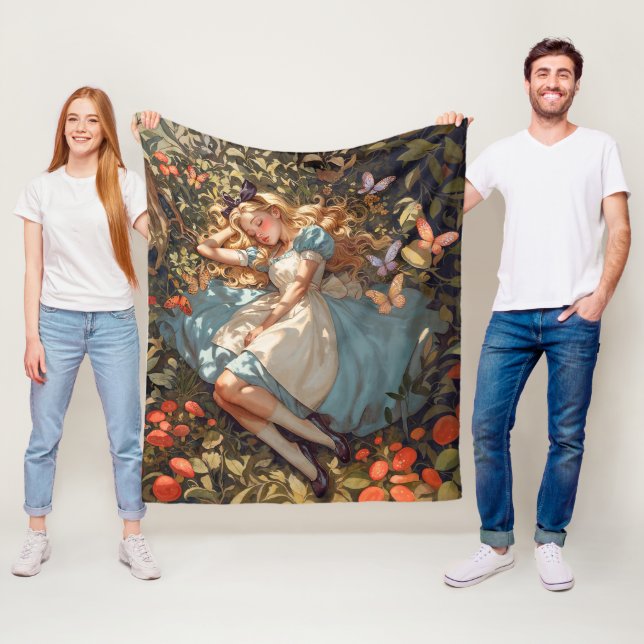 Cobertor De Velo Alice clássico sonhando com Wonderland (In Situ)