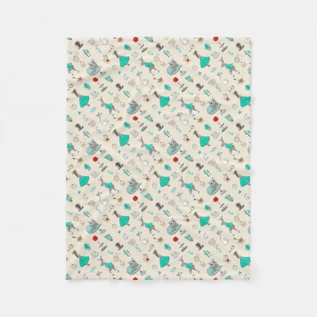 Cobertor De Velo Alice no país das maravilhas (Frente)