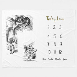 Cobertor De Velo Alice no País das Maravilhas Baby 1rua Milestone