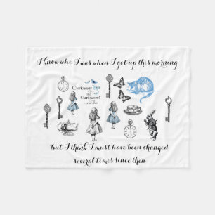 Cobertor De Velo Alice no País das Maravilhas Mudou de Vintage