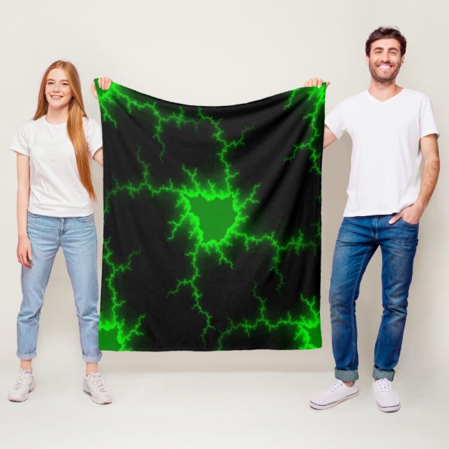 Cobertor De Velo Alienígena - Luzes verdes no escuro como breu (In Situ)