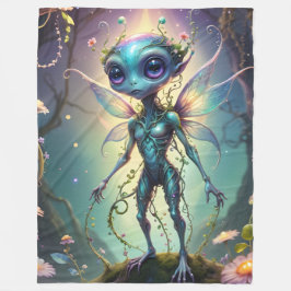 Cobertor De Velo Alienígena Pixie 02 Fleece Blanket