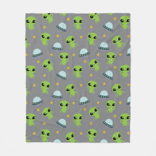 Cobertor De Velo Aliens Fleece Blanket