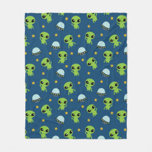 Cobertor De Velo Aliens Fleece Blanket