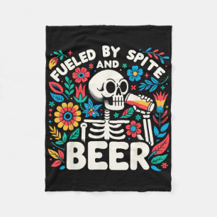 Cobertor De Velo Alimentado Por Roupa E Esqueleto De Cerveja Hallow