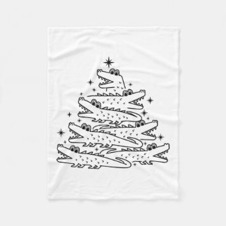 Cobertor De Velo Alligator Christmas Tree Swea