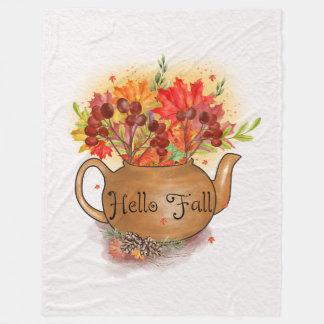 Cobertor De Velo Alô Fall fleece Blanket