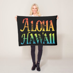 Cobertor De Velo Aloha Hawaii