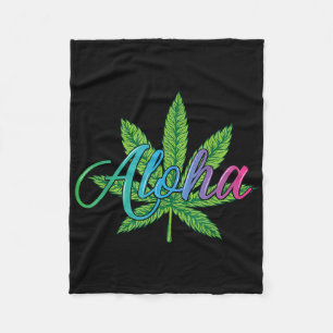 Cobertor De Velo Aloha Hawaii Folha Da Ilha - Aloha Espírito