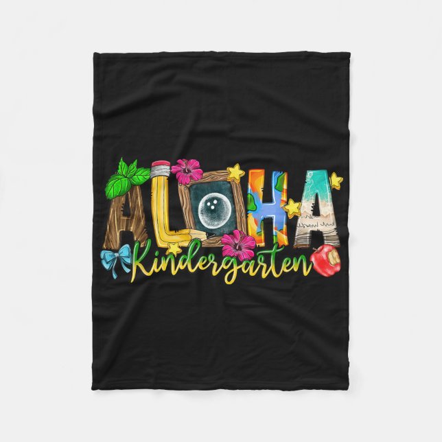 Cobertor De Velo Aloha Kindergarten Professor Life Summer Beach Vac (Frente)