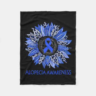 Cobertor De Velo Alopecia de girassol Sensibilização Blue Ribbon Su