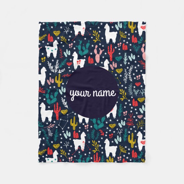 Cobertor De Velo Alpaca Blanket Personalizado (Frente)