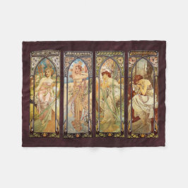 Cobertor De Velo Alphonse Mucha, O Momento do Dia