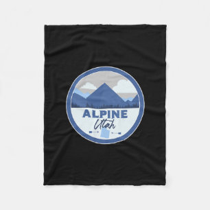 Cobertor De Velo Alpine Utah Ut Montanhas Insígnia Caminhada Lembra