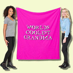 Cobertor De Velo Alterar texto da vovó mais legal do mundo rosa-que
