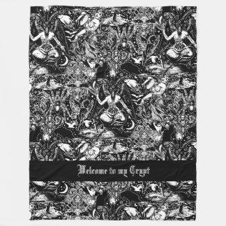 Cobertor De Velo Alternativo Gótico de Baphomet Dark Arts