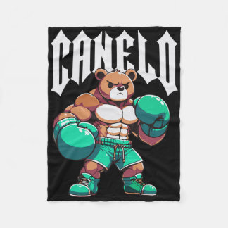Cobertor De Velo Alvarez Mexicano Urso Boxista do Orgulho Mexicano