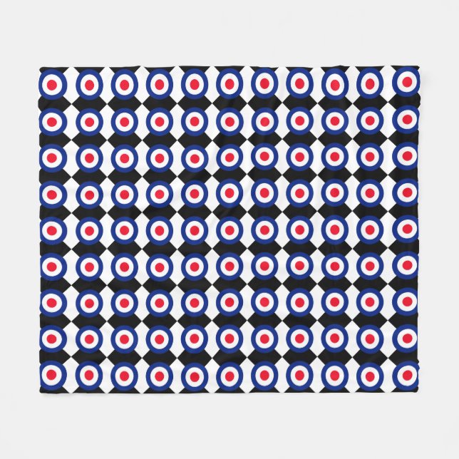 Cobertor De Velo Alvo MOD com Xadrez (Frente (Horizontal))