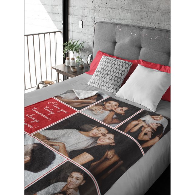 Cobertor De Velo Always & Forever Modern 6 Photo Collage (Criador carregado)