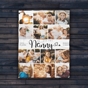 Cobertor De Velo Ama Amo-te Corações Foto Moderna Colagem