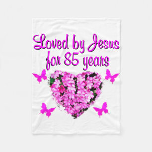 COBERTOR DE VELO AMADO POR JESUS POR 85 ANOS DE DESIGN FLORAL