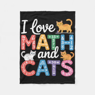 Cobertor De Velo Amante de Gato de Matemática Professor de Matemáti