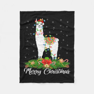 Cobertor De Velo Amante de os animais Alpaca Correspondente a Santa