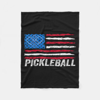 Cobertor De Velo Amante de pickleball bandeira patriótica de pickle