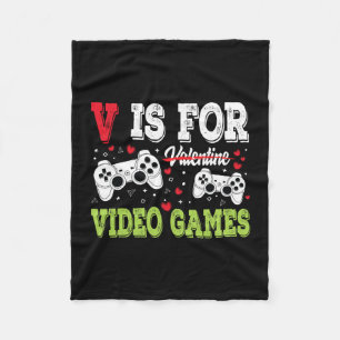 Cobertor De Velo Amante de Video Games Engraçados Dia dos Namorados