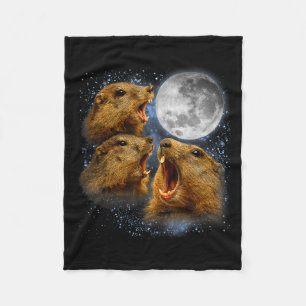 Cobertor De Velo Amante do esquilo soa como um lobo à Lua Meme