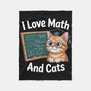 Cobertor De Velo Amante do Gato da Matemática Professor de Matemáti