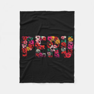 Cobertor De Velo Amante do Peru - Souvenir Floral de Férias Peruana