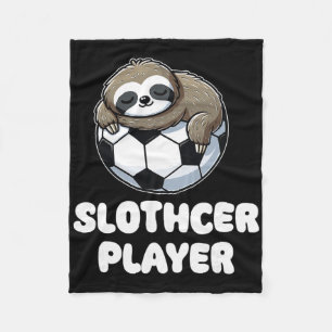Cobertor De Velo Amante do Slothcer Jogador de Futebol Engraçado de
