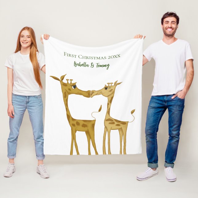 Cobertor De Velo Amantes Adoráveis da Girafa (In Situ)