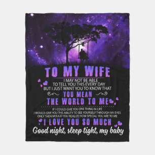 Cobertor De Velo Amantes de Esposa Para Minha Mulher Eu Te Amo Tan