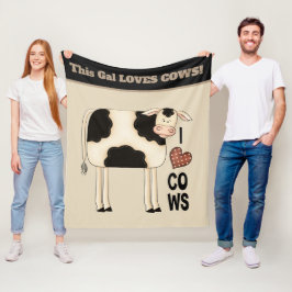 Cobertor De Velo Amantes de vacas do país engraçadas adicionam cobe