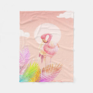 Cobertor De Velo Amantes Flamingo Pássaro Flamingo Bonito Com Fol