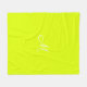 Cobertor De Velo Amarelo Chartreuse - monograma (Frente (Horizontal))