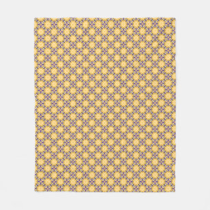 Cobertor De Velo Amarelo e Roxo