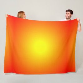 Cobertor De Velo Amarelo Laranja Vermelho Fogo Solar Brilhante Aleg