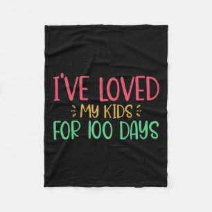 Cobertor De Velo Amava Meus Filhos Por 100 Dias Professor 100 Dias 