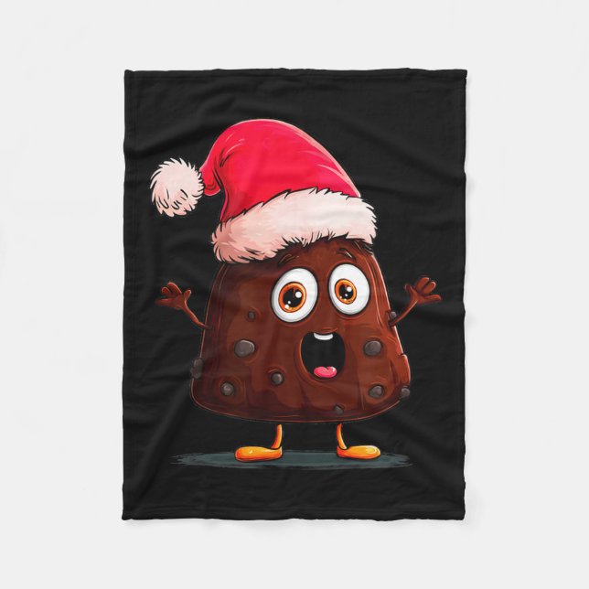 Cobertor De Velo Amazing Pudding Look With Christmas Hat  (Frente)