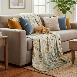 Cobertor De Velo Amber meadow floral