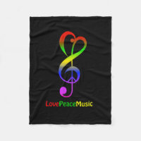 Ame a paz, hippie treble clef